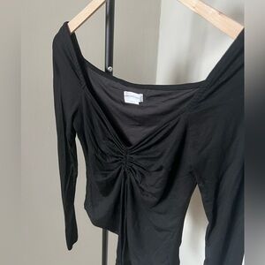 Revolve Lovers and Friends Longsleeve V-Neck Bodysuit